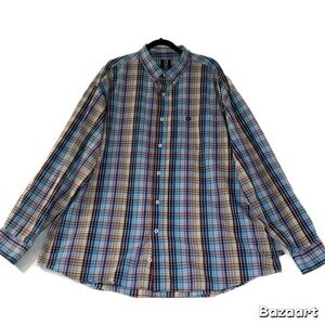 Phat Farm Men's Colorful Plaid Button Down Shirt